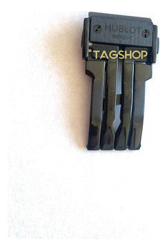 Fecho Hublot 20mm Preto Aço