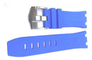 Pulseira Ap Silicone Miami Blue 29x24 Fecho Aço Inoxidável
