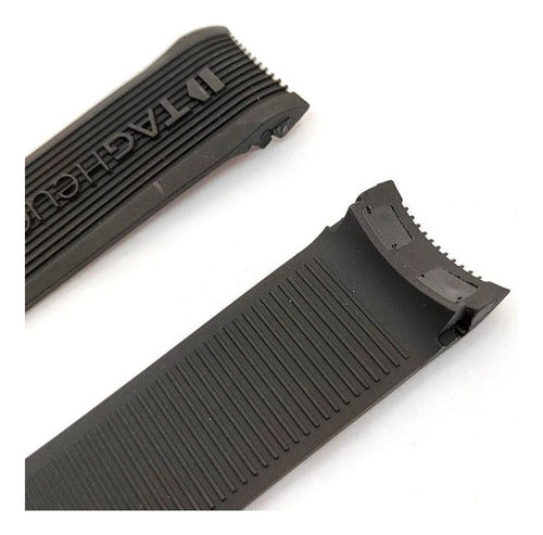 Pulseira Tag Heuer 24mm Carrera Calibre F1 Aquaracer Preta