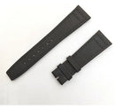 Pulseira Relógio Iwc Nylon Couro Preto 22x18