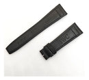 Pulseira Relógio Iwc Nylon Couro Preto 22x18