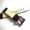 Pulseira Mont Blanc Couro Marrom Lisa 22mmx20mm C/ Fecho