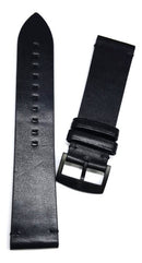 Pulseira Couro Empório Armani 22mm Fecho Black