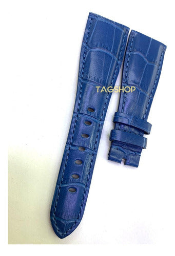 Pulseira Gaga Milano 24mmx16mm Azul Couro