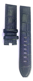 Pulseira Mont Blanc Couro Preto 21mm P/ Relógios
