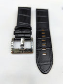 Pulseira Mont Blanc Couro Preto 20mm Completo