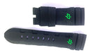 Pulseira Panerai Borracha Detalhes Verde 26mm
