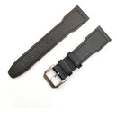 Pulseira Para Iwc Couro Preto 22mm Completo
