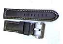 Pulseira Panerai Couro Marrom Escuro 24mm Completo