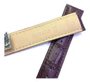 Pulseira Omega Couro Marrom 20mm Completo