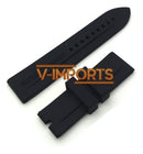Pulseira De Silicone Preta 23mm Para Relogio Armani Ar0527