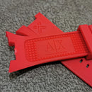Pulseira Borracha Armani Exchange Vermelha Completa Cor Verm