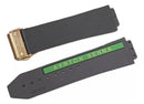 Pulseira para Relógio Hublot Ayrton Senna 25mm com Fecho Preto