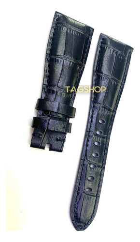 Pulseira Gaga Milano 24mmx16mm Preto Couro