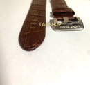 Pulseira Mont Blanc Couro Marrom Lisa 22mmx20mm C/ Fecho