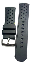 Pulseira-tag Heuer Borracha 24mm Fecho Aço Preta