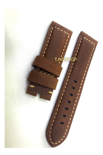 Pulseira Panerai Camurça Marrom Escuro 24mmx22mm