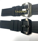 Pulseira Panerai Borracha 24mmx22mm Preta Fecho Aço