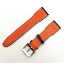 Pulseira Para Iwc Couro Marrom 22mm Completo