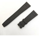 Pulseira Relógio Iwc Nylon Couro Preto 22x18
