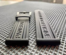Pulseira Borracha Para Panerai Luminor Preta C/fecho