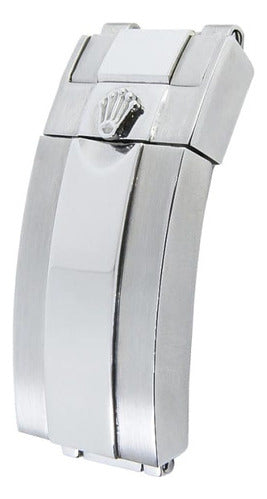 Fecho Rolex Com Ajuste 20mm Aço Escovado