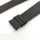Pulseira Relógio Iwc Nylon Couro Preto 22x18