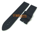Pulseira De Silicone Preta 23mm Para Relogio Armani Ar0527