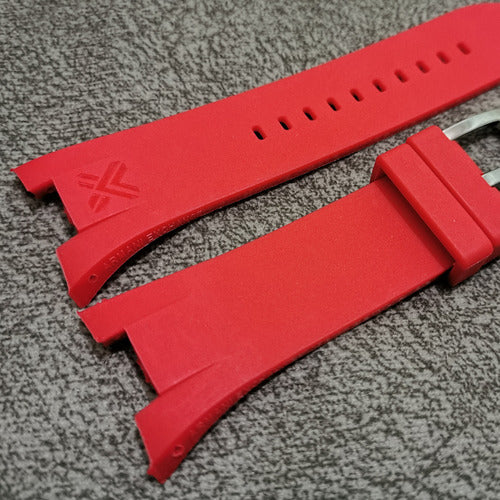 Pulseira Borracha Para Armani Exchange Completa Com Fivela