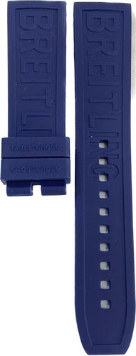 Pulseira Relógio Em Silicone 22mm P/ Marca Breitling