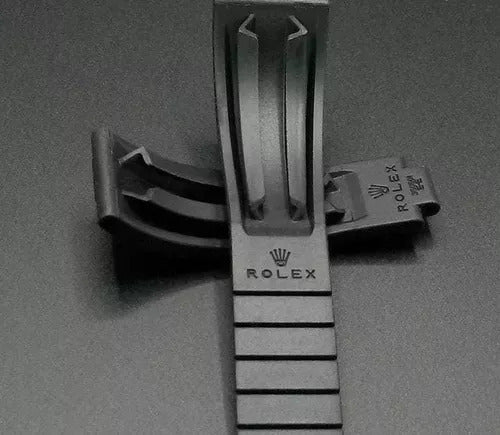 Pulseira Para Relogio Rolex 22mm Preta Premium