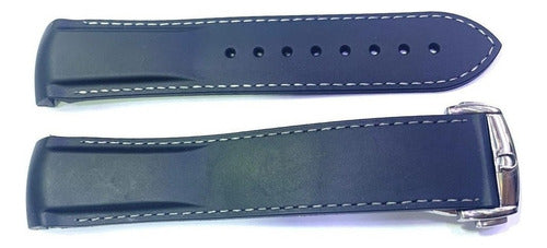 Pulseira Omega Speedmaster & Seamaster Silicone 22mm