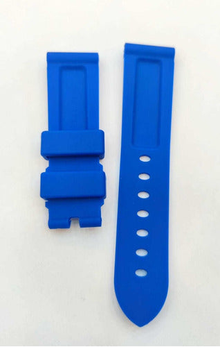 Pulseira Panerai Officine Azul Claro 22mm Alta Qualidade