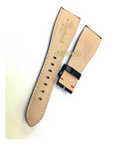 Pulseira Gaga Milano 24mmx16mm Preta com Costura Vermelha em Couro