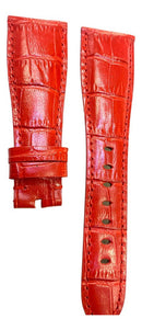 Pulseira Gaga Milano Vermelha em Couro Genuíno 24x16mm