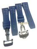 Pulseira Richard Mille 21x25x20mm Borracha Azul Fecho Aço