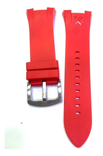 Pulseira Armani Exchange Vermelho Ax1050 Completo