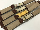 Pulseira de Couro Marrom Rolex 20mm Completa