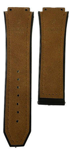 Pulseira Para Relogio Hublot Nobuk Marrom Claro