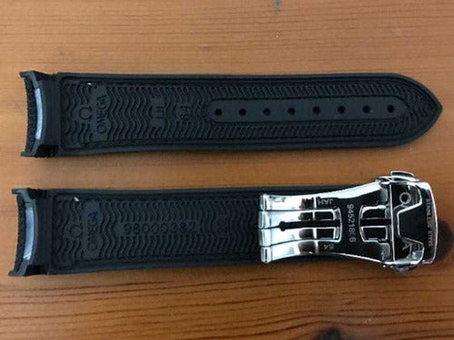 Pulseira Omega Nylon Preto P/ Relógios Originais 20mm