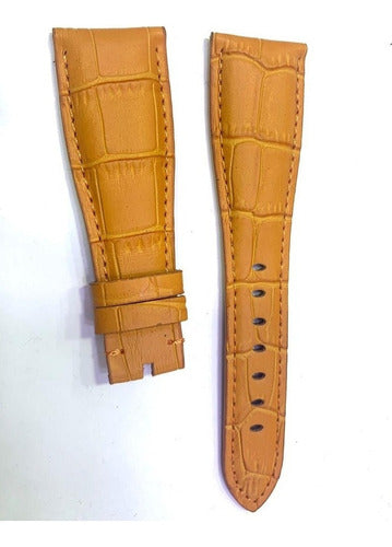 Pulseira Gaga Milano Couro Laranja P/ Relógios Originais