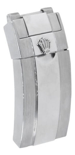 Fecho Rolex Com Ajuste 20mm Aço Escovado