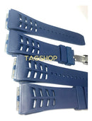 Pulseira Richard Mille 21x25x20mm Borracha Azul Fecho Aço