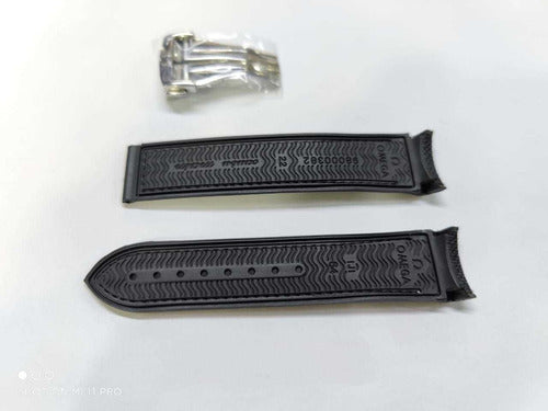 Pulseira Omega 20mm Nylon Preto Completo