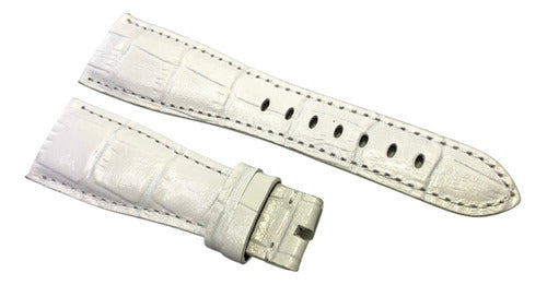 Pulseira Gaga Milano 24x16mm Branca Couro Genuíno