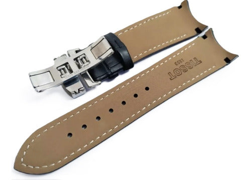 Pulseira Couro Para Relogio Tissot T035617a Couturier 23mm