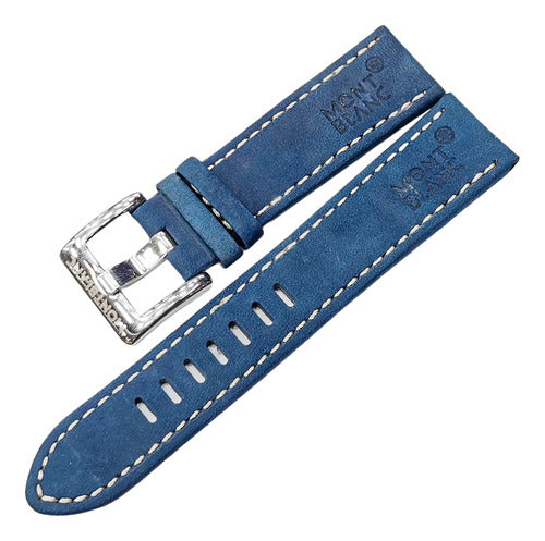 Pulseira Camurça Para Relógios Mont Blanc Camurça