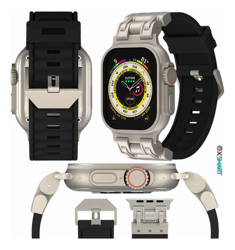 Pulseira Para Smartwatch 42/44/45 Ultra 49mm Titanium