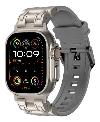 Pulseira P/ Smartwatch 42/44/45 Ultra 49mm Titanium Relógio