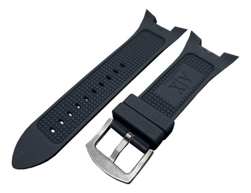 Pulseira Borracha Para Armani Exchange Completa Com Fivela